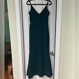 Lulu’s Forest Green Formal Maxi Dress
